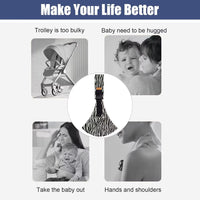 Baby Wrap Carrier Lightweight Hands Free Baby Sling Carrier Adjustable Baby Carriers Perfect Gift for Newborn Infants Babies