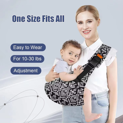 Baby Wrap Carrier Lightweight Hands Free Baby Sling Carrier Adjustable Baby Carriers Perfect Gift for Newborn Infants Babies