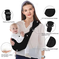Baby Wrap Carrier Lightweight Hands Free Baby Sling Carrier Adjustable Baby Carriers Perfect Gift for Newborn Infants Babies